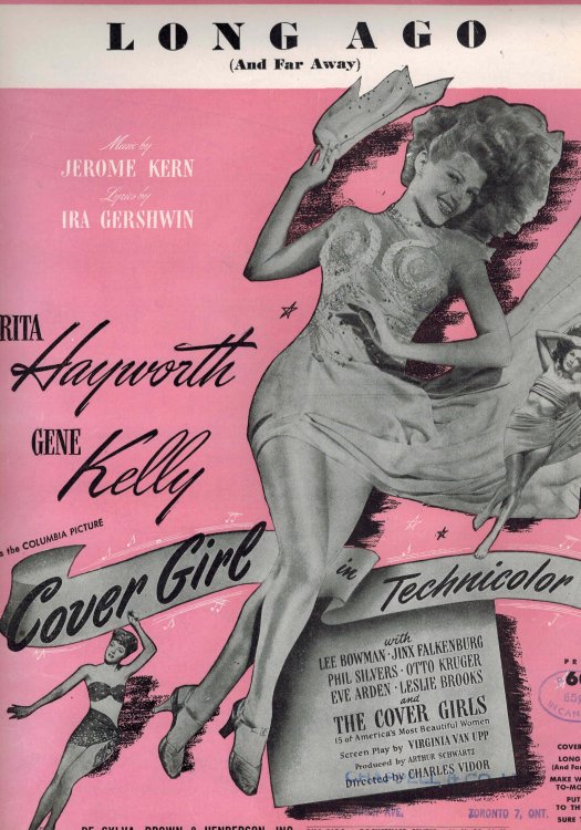 Image for Long ago and Far Way - Sheet Music from Cover Girl - Rita Hayworth Cover Long ago and Far Way - Sheet Music from Cover Girl - Rita Hayworth Cover