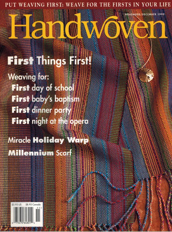 Image for Handwoven Magazine November December 1999 Handwoven Magazine November December 1999