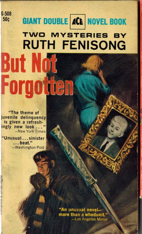 But Not Forgotten - Schemers - Two Mysteries By Ruth Fenisong Ace Giant Double G 508