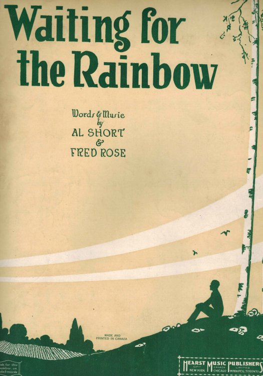 Waiting for the Rainbow - Vintage Sheet Music