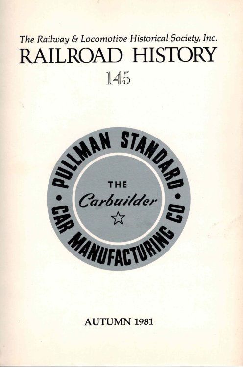 Railroad History No. 145 Autumn 1981