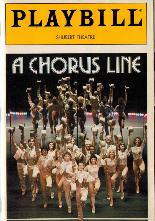 Playbill - The National Theatre Magazine. August 1986: Vol. 86 No. 8 - Shubert Theatre: A Chorus Line.
