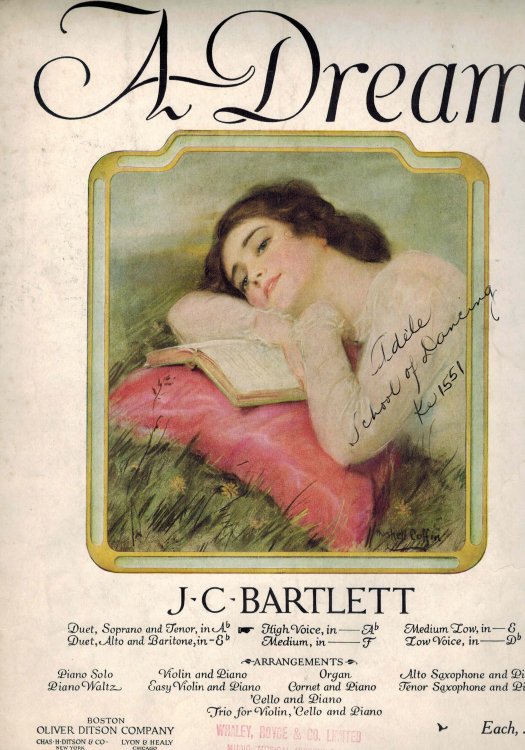 a Dream - Piano Sheet Music for High Voice in a Flat