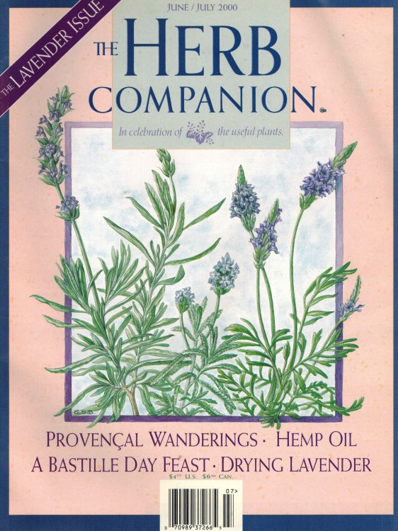 Herb Companion Magazine June July 2000 - Lavender Issue