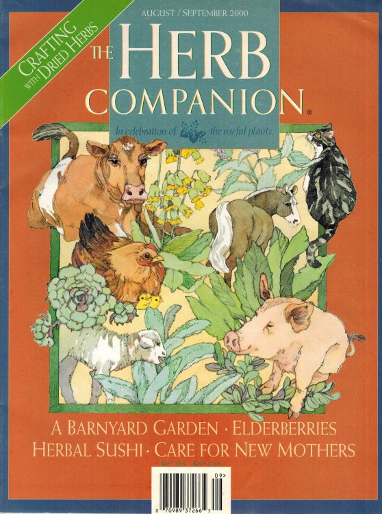 Herb Companion Magazine August September 2000 - Dried Herbs Issue
