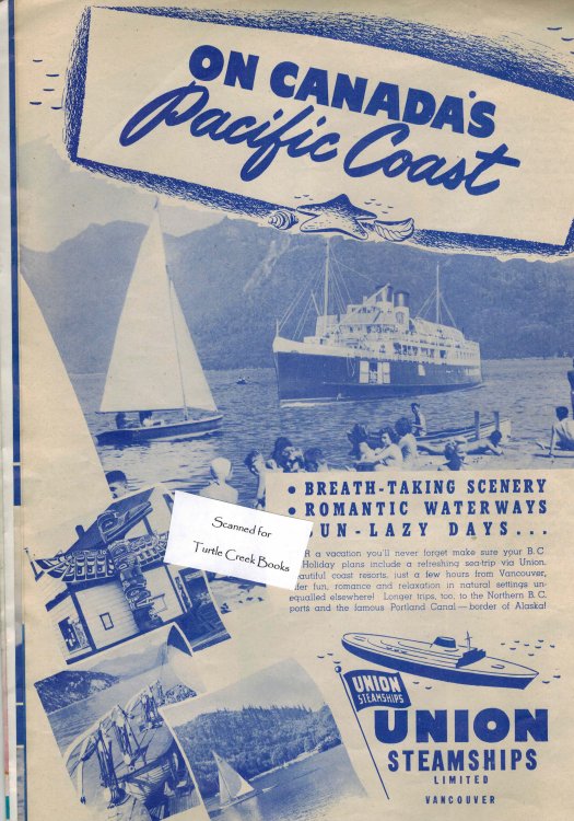 Image for Union Steamships Vancouver Original Advertisement from 1946 Union Steamships Vancouver Original Advertisement from 1946