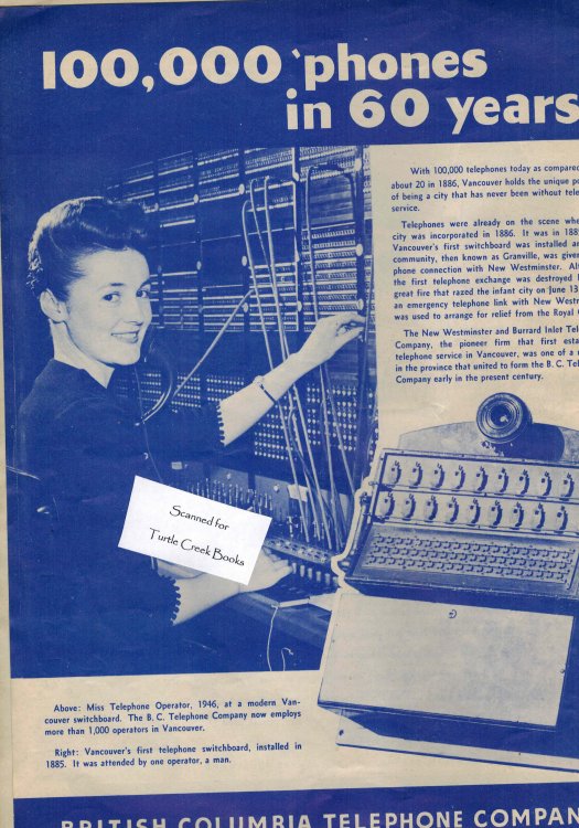 Image for British Columbia Telephone Company Original Advertisement from 1946 British Columbia Telephone Company Original Advertisement from 1946