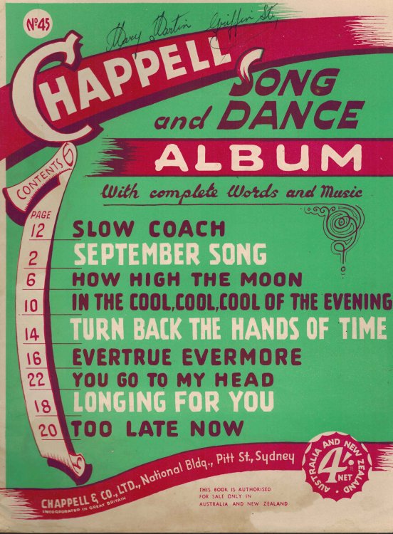 Chappell Song and Dance Album no. 45