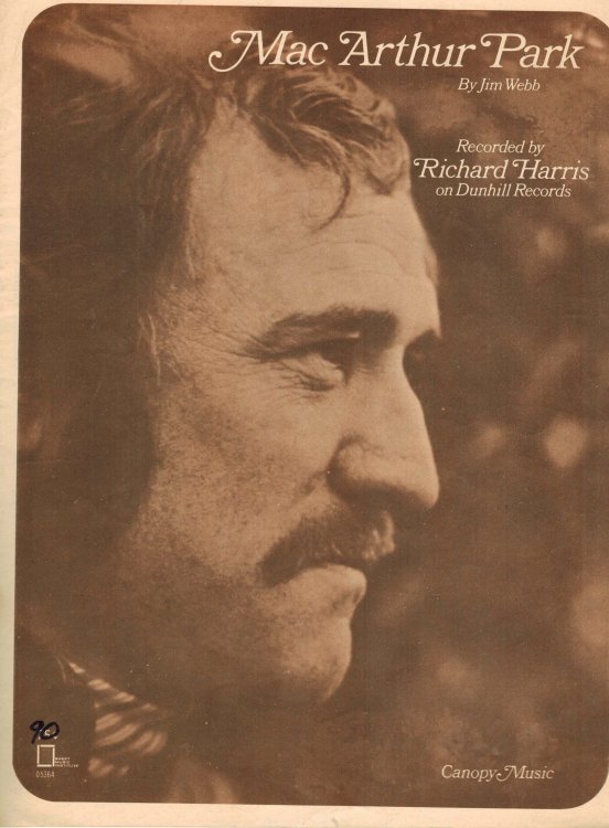 Mac Arthur ( Macarthur ) Park - Sheet Music - Richard Harris Cover