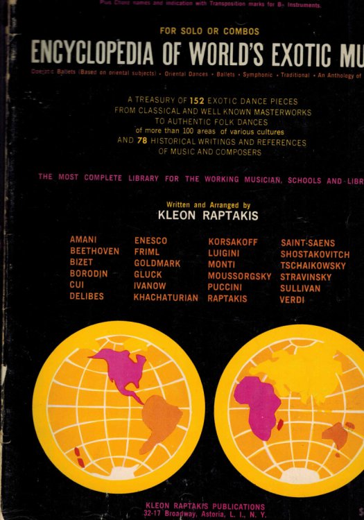 Encyclopedia of World's Exotic Music (For Solo or Combos, for Piano and All Melodic Instruments)