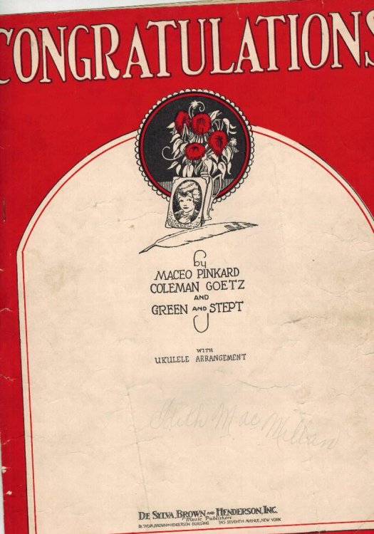 Image for Congratulations Ballad Fox Trot - Vintage Sheet Music Congratulations Ballad Fox Trot - Vintage Sheet Music