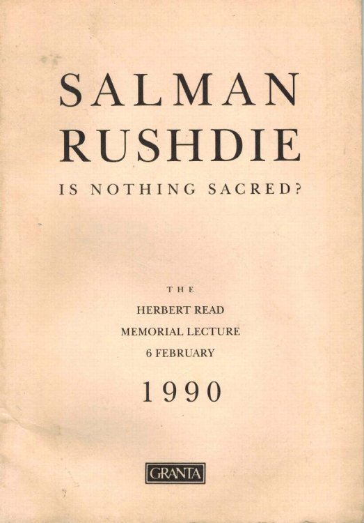Is Nothing Sacred : The Herbert Read Memorial Lecture February 1990