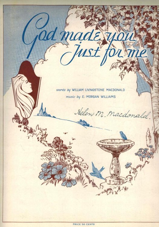 God Made You Just for Me - Sheet Music