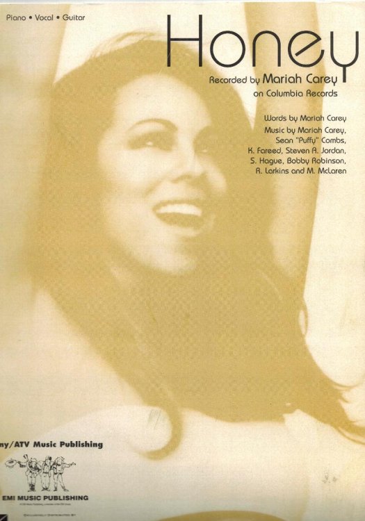 Honey - as Recorded By Mariah Carey - Sheet Music