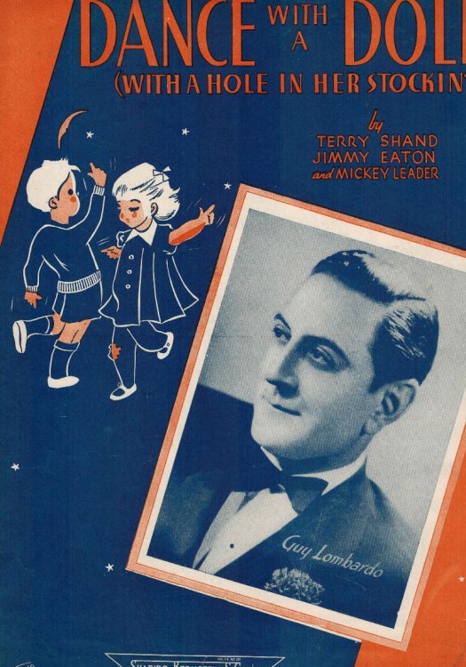 Dance with a Dolly with a Hole in Her Stocking ( Stockin ) - Vintage Sheet Music Guy Lombardo Cover