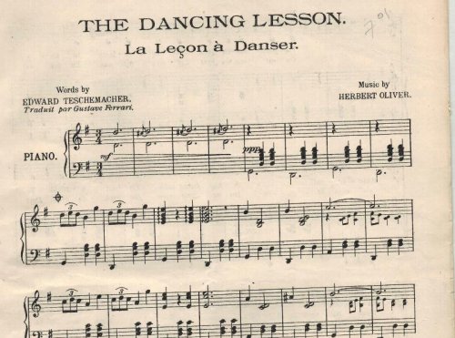 The Dancing Lesson - Sheet Musc from the Passing Show - A Cycle of the Motley