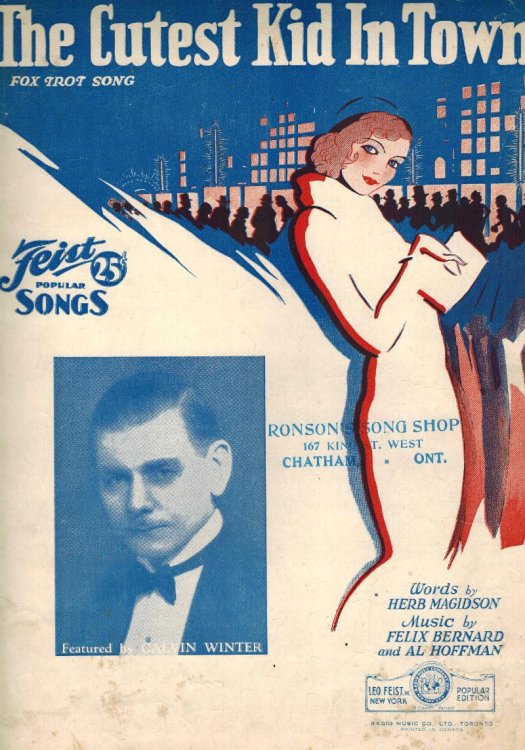 The Cutest Kid in Town Fox Trot Song - Calvin Winter Cover - Vintage Sheet Music