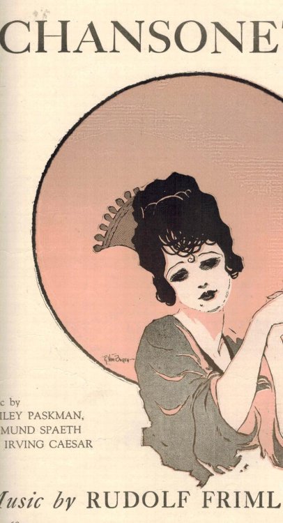 Chansonette - Vintage Sheet Music - Raeburn Van Buren Cover