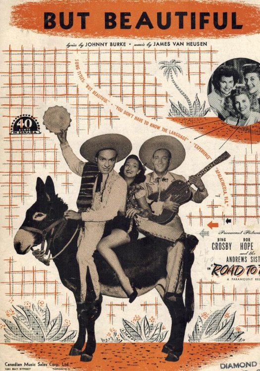 But Beautiful from Road to Rio - Bing Crosby, Bob Hope, Dorothy Lamour Cover