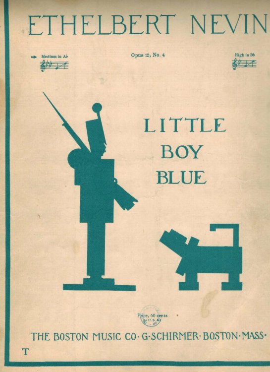 Little Boy Blue - Vintage Sheet Music for Medium Voice in A Flat