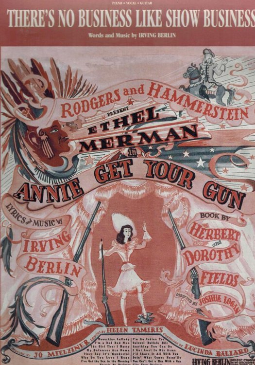There's No Business Like Show Business - Vintage sheet Music from Annie Get Your Gun
