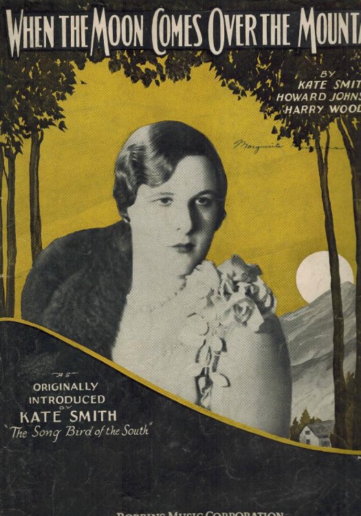 When the Moon Comes Over the Mountain - Vintage Sheet Music Kate Smith Cover
