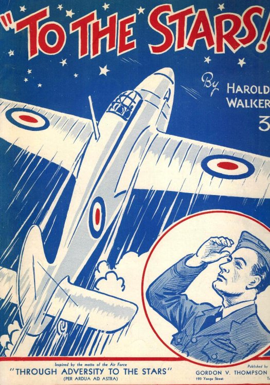 To the Stars - Vintage Sheet Music Inspired By the Canadian Air Force