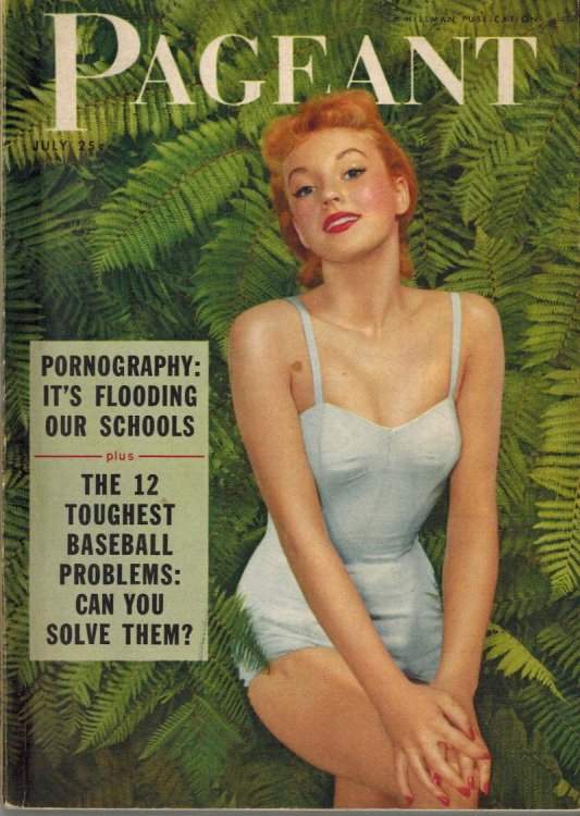 Pageant Magazine July 1955 Vol 11 No 1 - Venetia Stevenson Cover