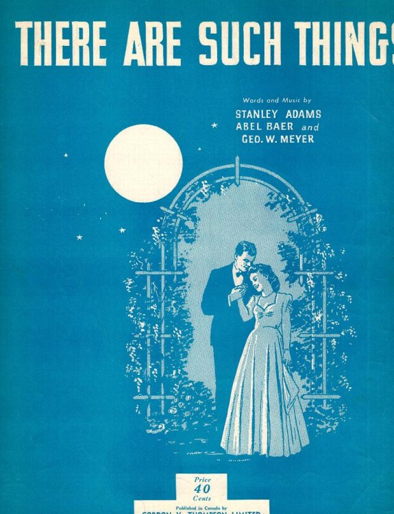 There Are Such Things - Vintage Sheet Music
