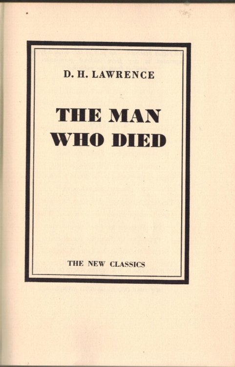 The Man Who Died