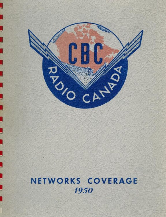 CBC Radio Canada Networks Coverage 1950