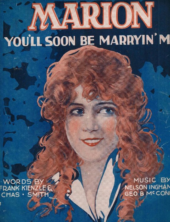 Marion You'll Soon be Marryin' ( Marrying ) Me - Vintage Sheet Music