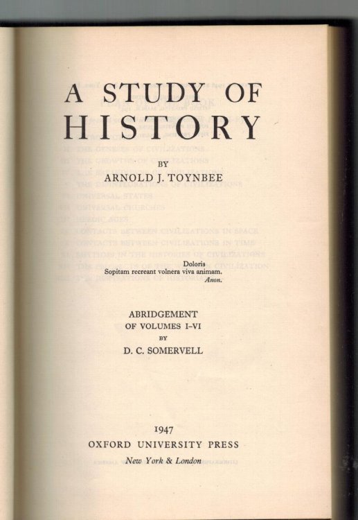 A Study of History : Abridgement of Volumes I - VI