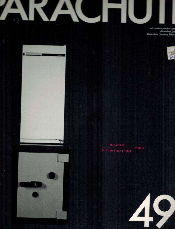 Parachute No. 49 Art Contemporain Contemporary Art Magazine December January February 1987 - 1988