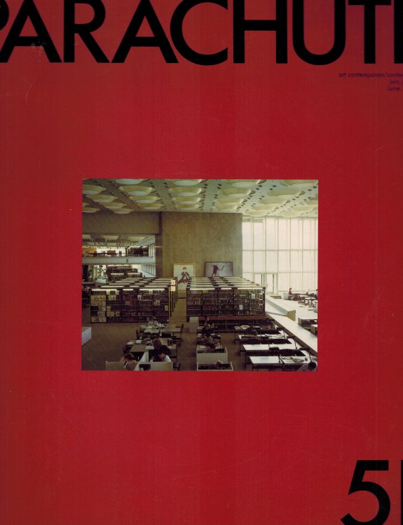 Parachute No. 51 Art Contemporain Contemporary Art Magazine June July August 1988
