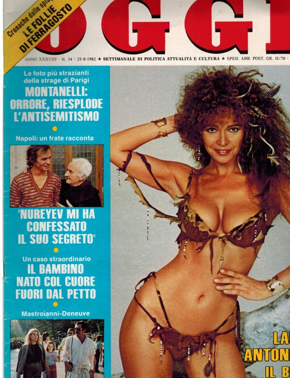 Oggi Settimanale di Politica Attualita e Cultura - Laura Antonelli in Copertina - 25 agosto 1982