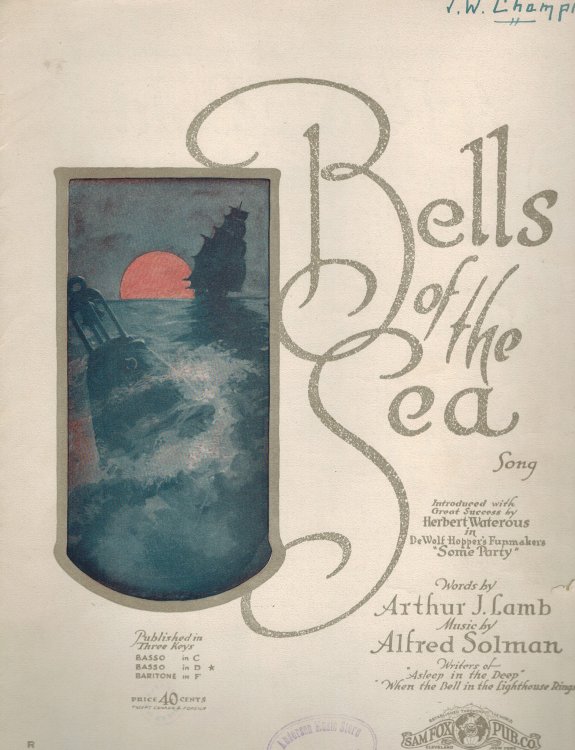 Bells of the Sea - Vintage Sheet Music from 