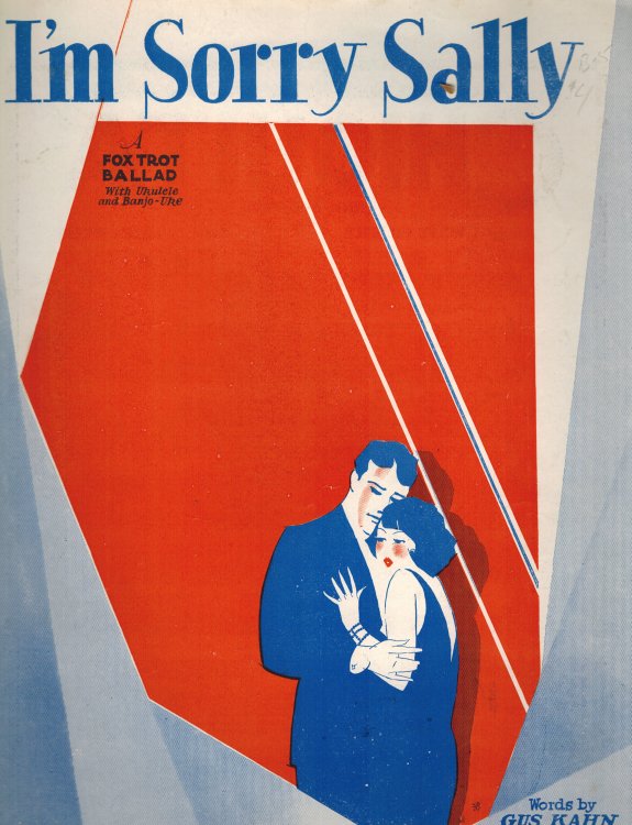 I'm Sorry Sally Fox Trot Ballad with Ukulele and Banjo-Uke - Vintage Sheet Music