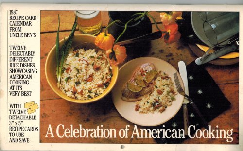 A Celebration of American Cooking - 1987 Recipe Card Calendar from Uncle Ben's
