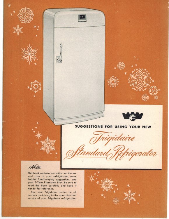 Image for Suggestions for Using Your New Frigidaire Standard Refrigerator - SO-02 Model Manual 1954 Suggestions for Using Your New Frigidaire Standard Refrigerator - SO-02 Model Manual 1954
