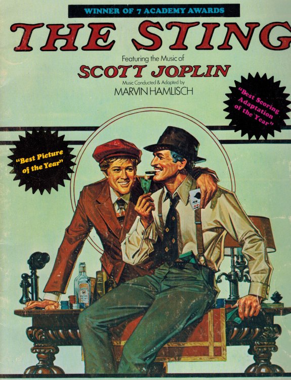 The Sting Featuring the Music of Scott Joplin complete with Poster Insert