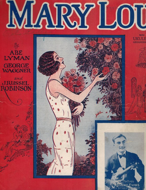 Mary Lou - Original Vintage Sheet Music - Tommy Evans Cover by Barbelle