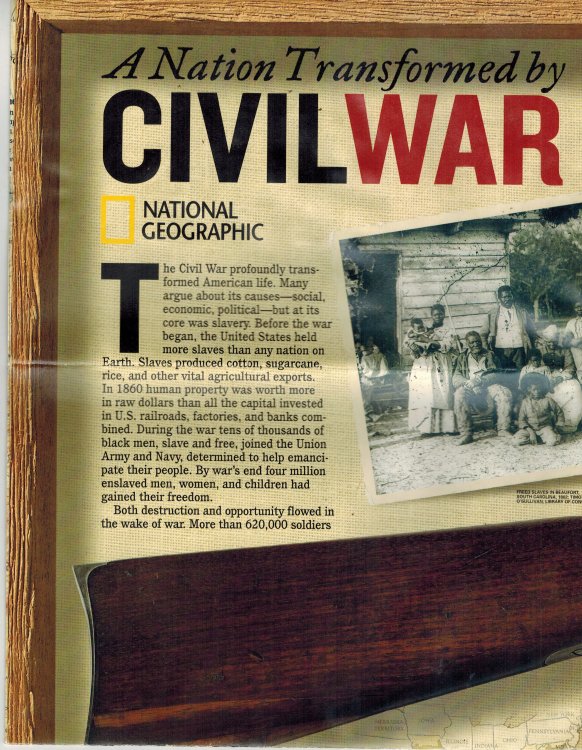 Image for A Nation Transformed by Civil War - National Geographic Map Supplement April 2005 A Nation Transformed by Civil War - National Geographic Map Supplement April 2005