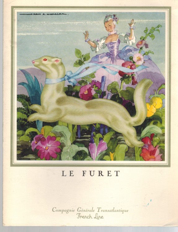 Le Furet - MENU du PAQUEBOT 