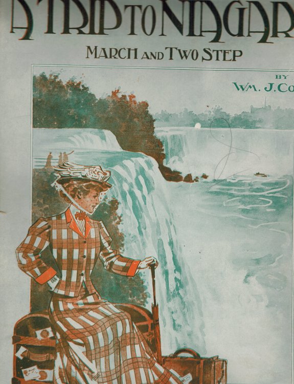 A Trip to Niagara March and Two Step - Vintage Sheet Music