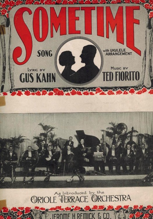 Sometime Song with Ukulele Arrangement - Oriole Terrace Orchestra Cover- Vintage Sheet Music