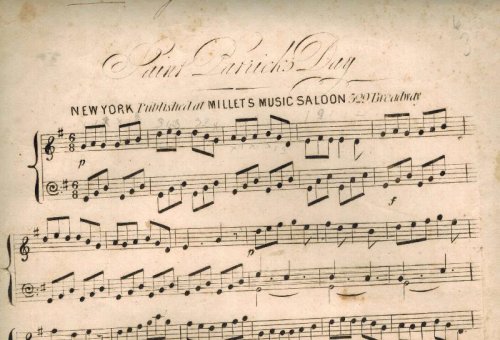 Saint Patrick's Day & Drops of Brandy - Vintage Piano Sheet Music from Millet's Music Saloon