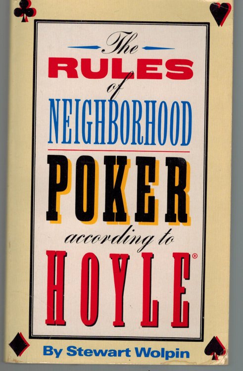 The Rules of Neighborhood Poker According to Hoyle