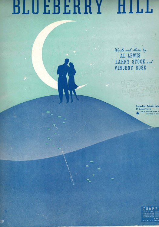 Blueberry Hill - Vintage Sheet Music