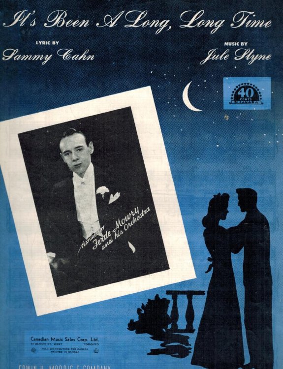 It's Been a Long, Long Time - Ferde Mowry Cover -Vintage Sheet Music